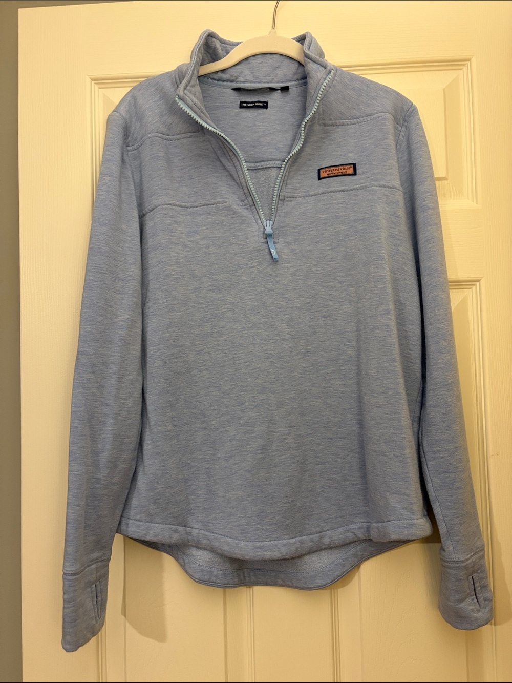 Vineyard Vines Light Blue Quarter-Zip Pullover